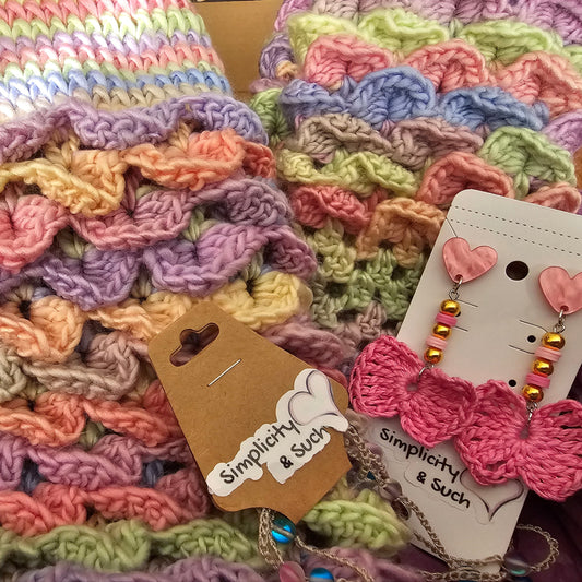 The Winter Caring Box – Handmade Gift Box for Women & Teens Crochet Accessories - Simplicity & such