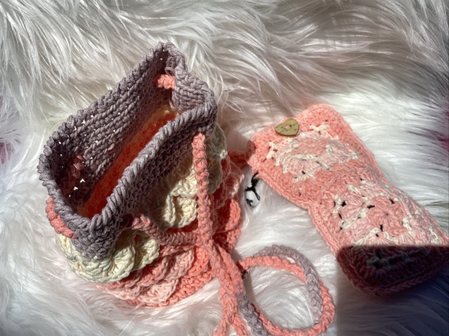 mermaid purse with matching sunglass case vibrant colors