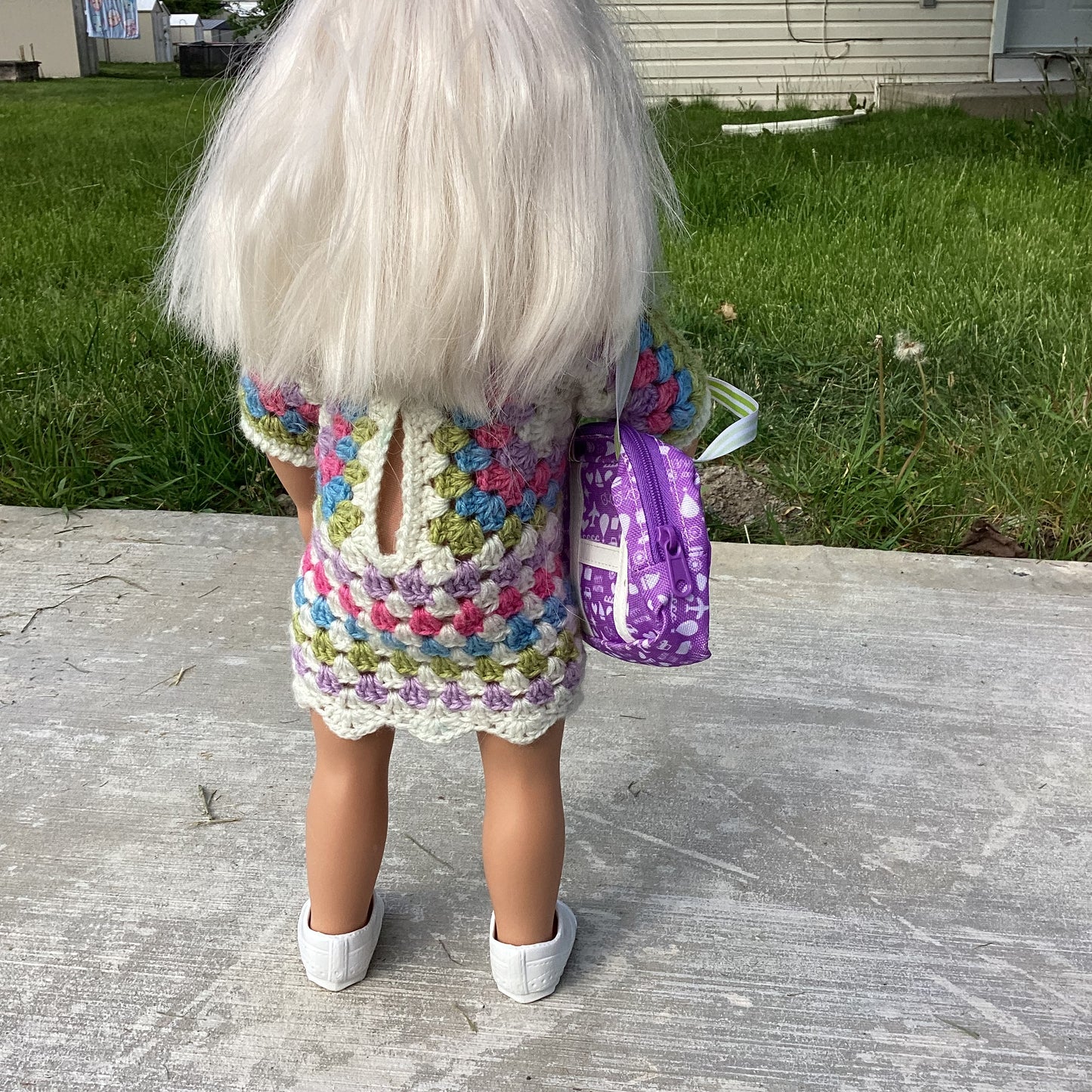 Handmade Crochet Doll Dress