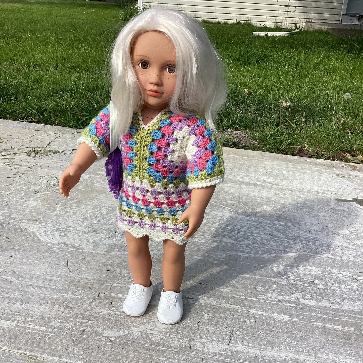 Handmade Crochet Doll Dress