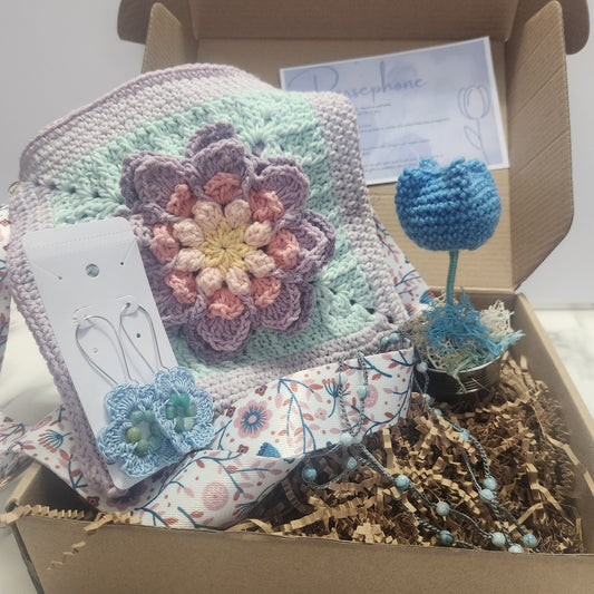 Persephone Surprise Gift Box – Purse, Jewelry & crochet Tulip - Simplicity & such