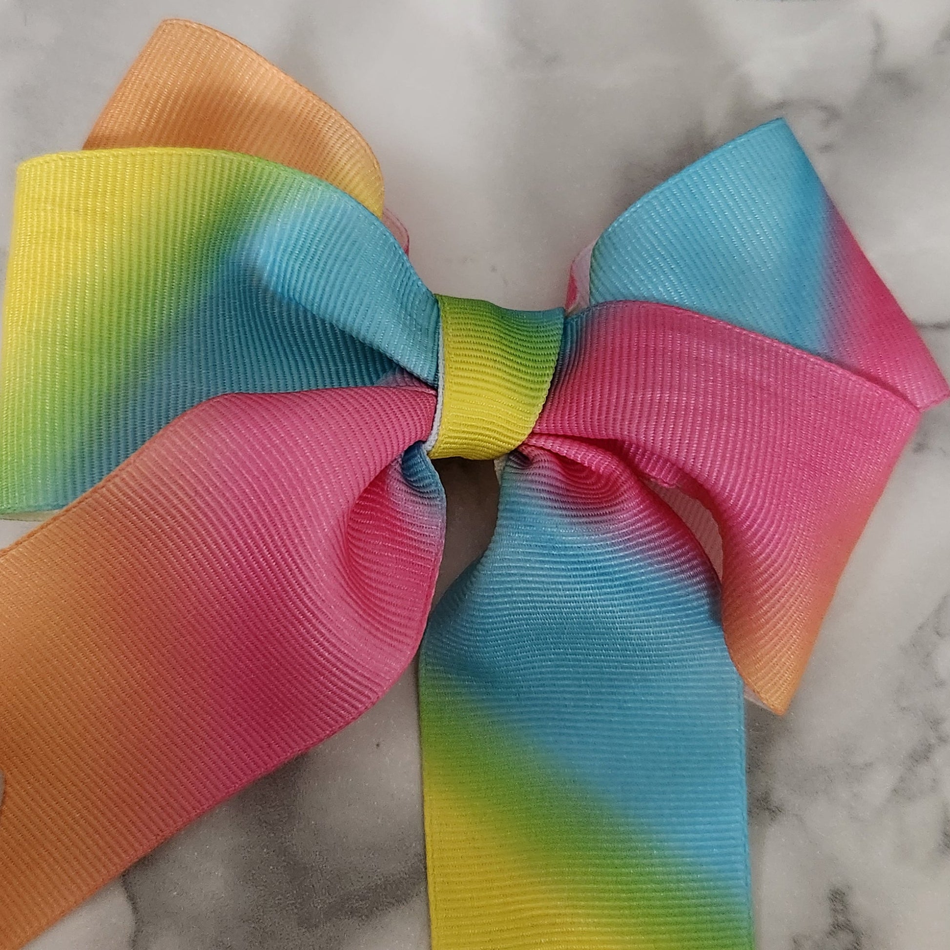 Rainbow Doll Sweater with Detachable Bow – Colorful crochet for 18" Dolls - Simplicity & such
