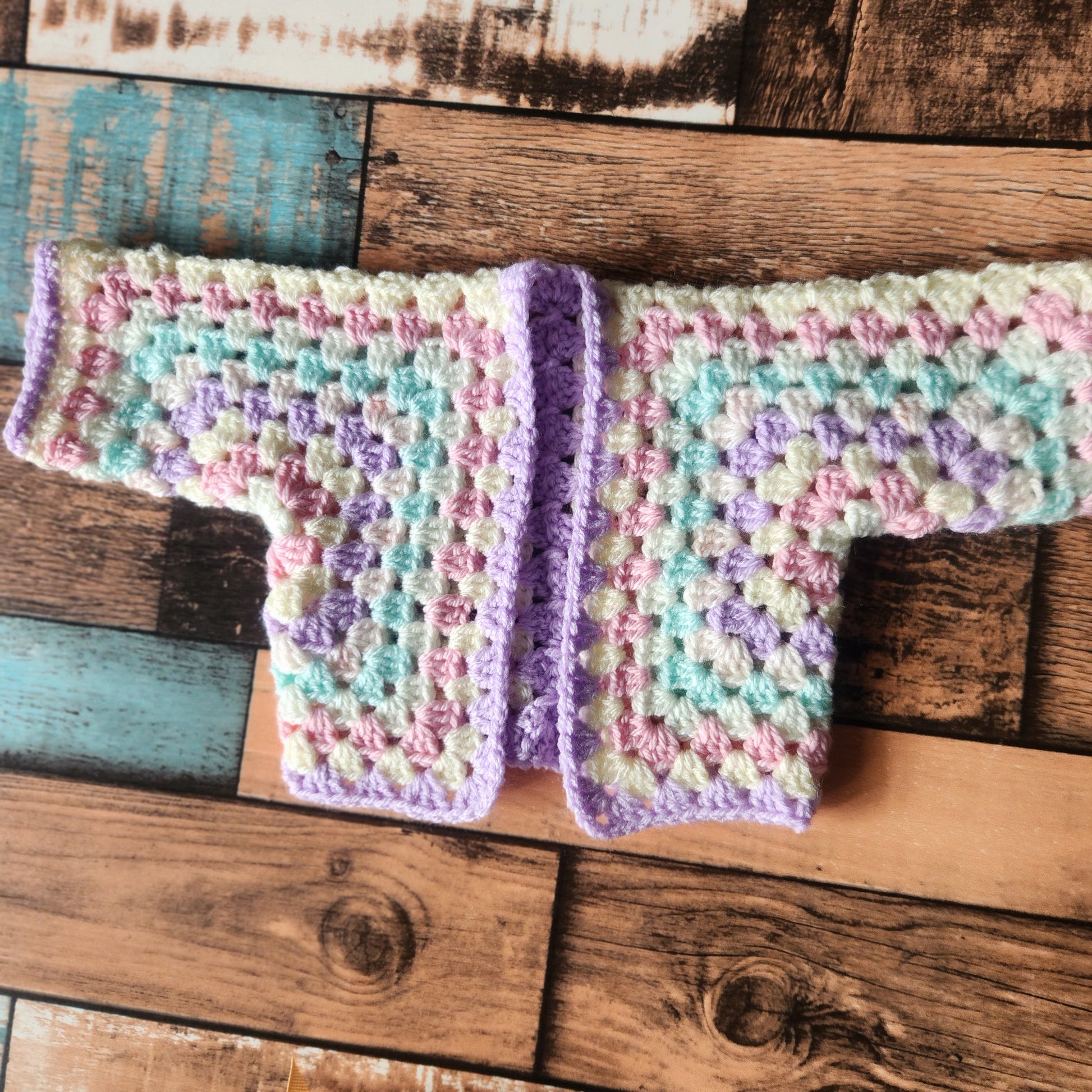 Rainbow Doll Sweater with Detachable Bow – Colorful crochet for 18" Dolls - Simplicity & such