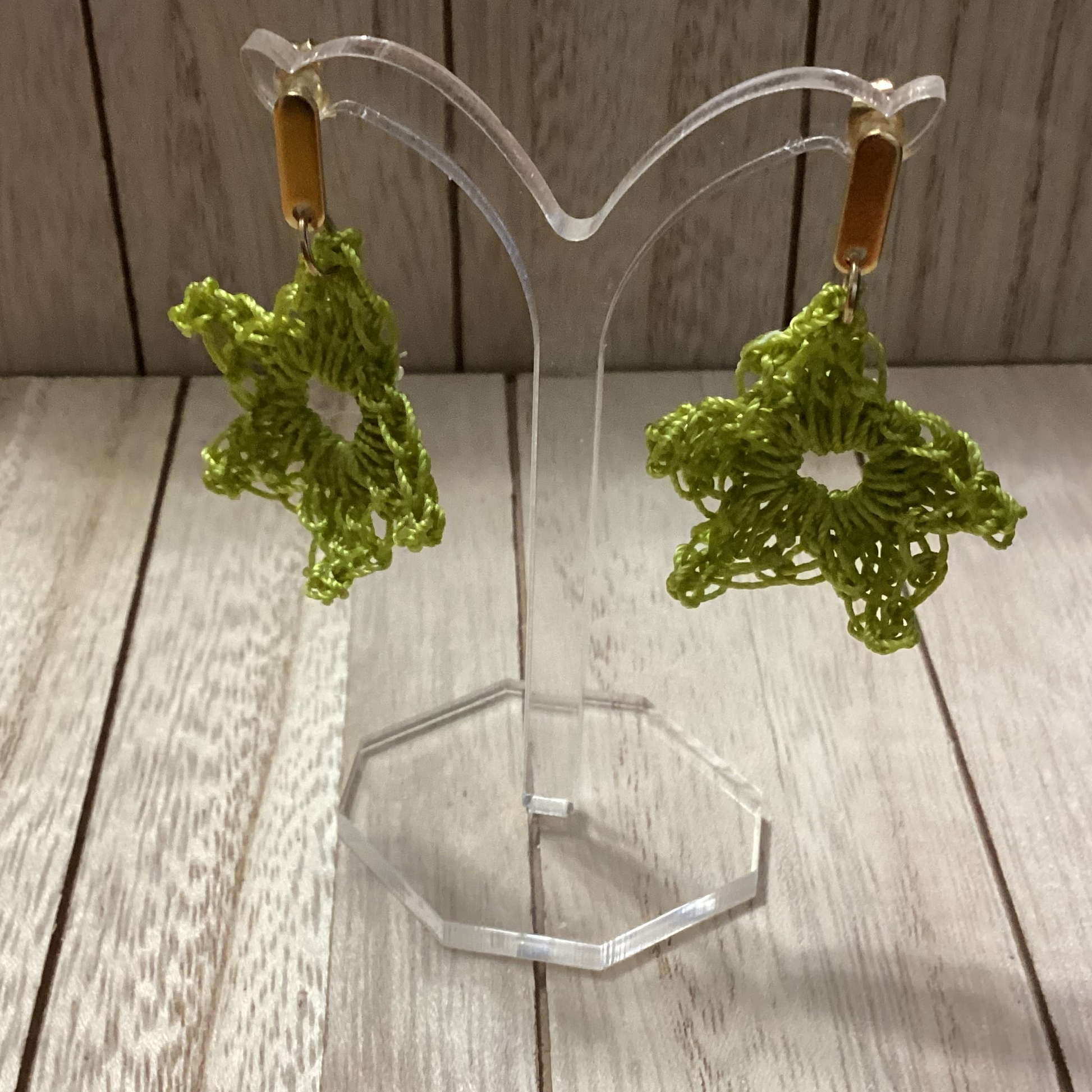 Handmade Crochet Star Earrings – Lightweight & Adorable - Simplicity & such