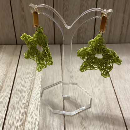 Handmade Crochet Star Earrings – Lightweight & Adorable - Simplicity & such