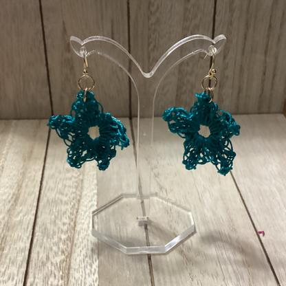 Handmade Crochet Star Earrings – Lightweight & Adorable - Simplicity & such