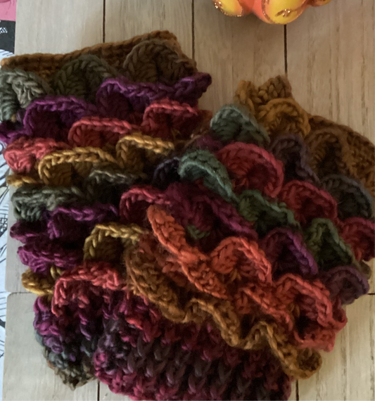 Dragon Scale Fingerless Gloves