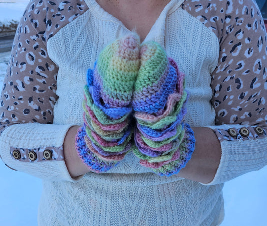 Mystic mitten color cotton candy
